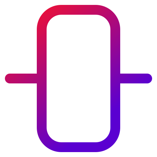中央揃え Generic gradient outline icon