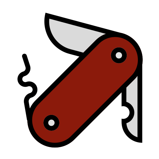 Swiss knife Generic color lineal-color icon