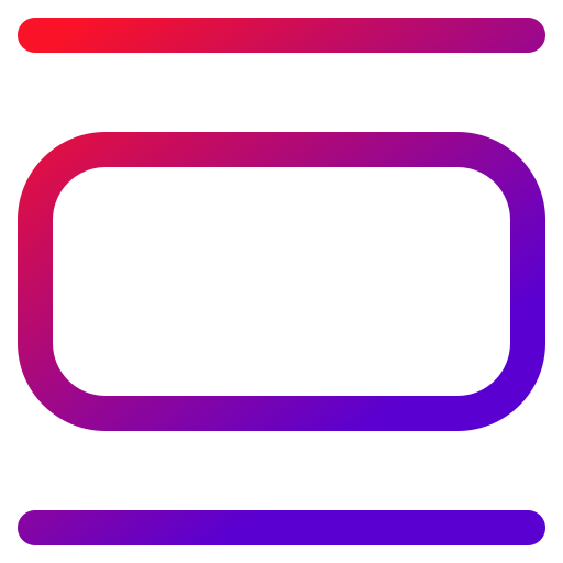 中央揃え Generic gradient outline icon