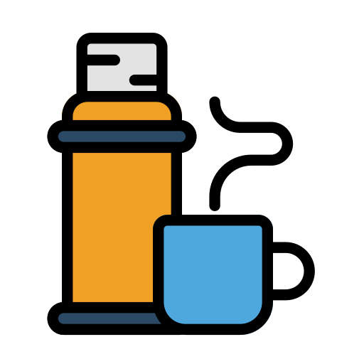 thermosflasche Generic color lineal-color icon