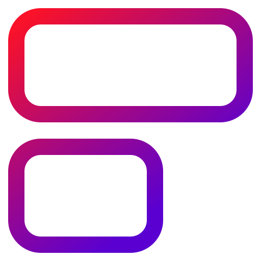 Align left Generic gradient outline icon