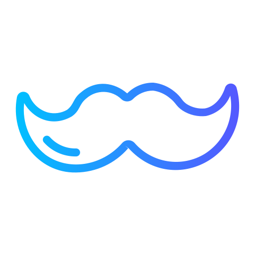 Moustache Generic gradient outline icon