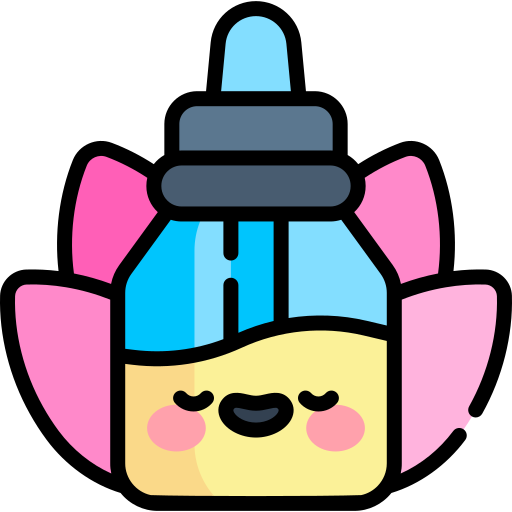 Essential oil Kawaii Lineal color icon