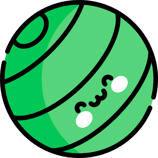 Мяч для йоги Kawaii Lineal color иконка