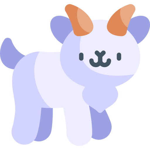 Goat Kawaii Flat icon