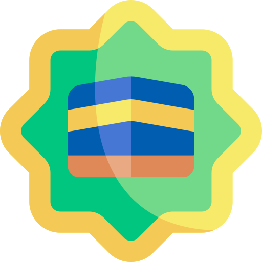 kaaba Kawaii Flat icono