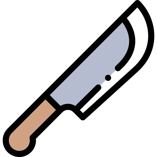 칼 Detailed Rounded Lineal color icon