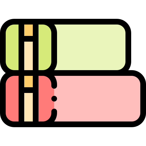 받침 Detailed Rounded Lineal color icon