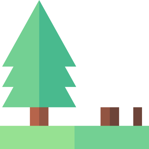 deforestazione Basic Straight Flat icona