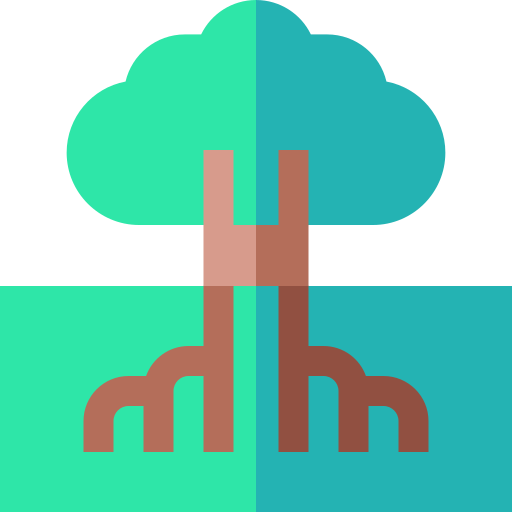 생명의 나무 Basic Straight Flat icon