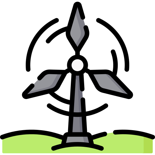 Wind turbine Special Lineal color icon