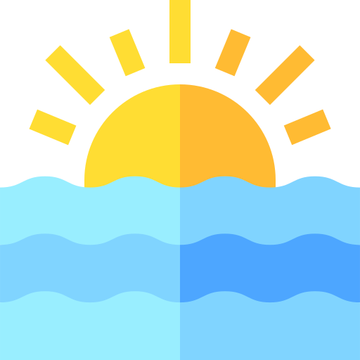 Sunrise Basic Straight Flat icon