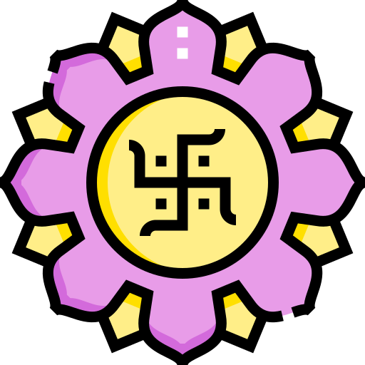 卍 Detailed Straight Lineal color icon
