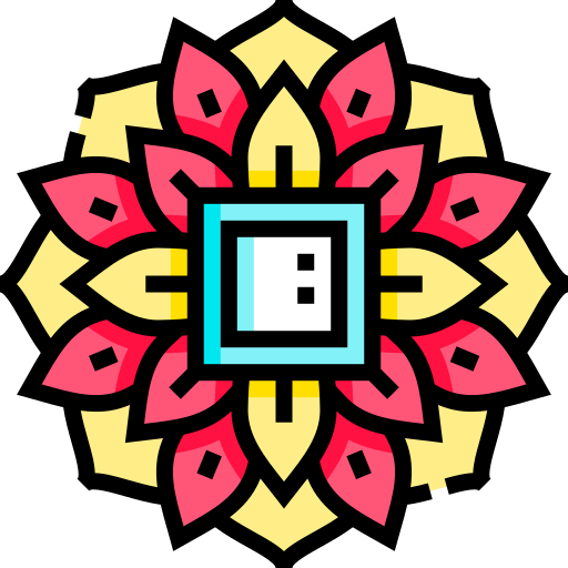 mandala Detailed Straight Lineal color ikona