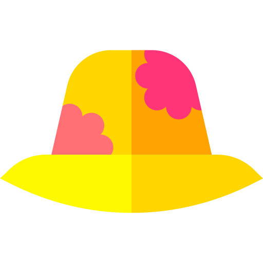 kapelusz pameli Basic Straight Flat ikona