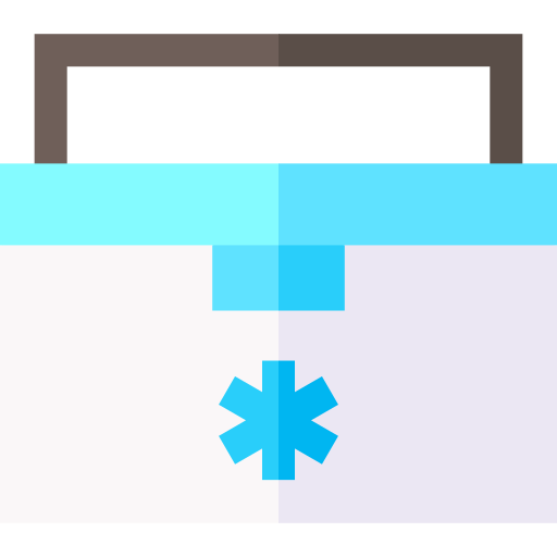 Portable fridge Basic Straight Flat icon