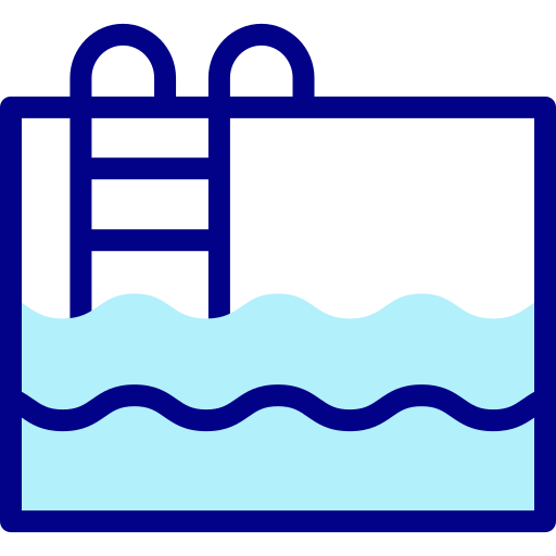 Swimming pool Detailed Mixed Lineal color icon