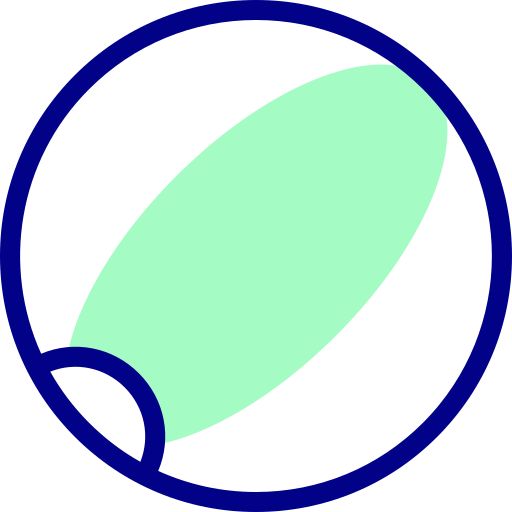 pelota de playa Detailed Mixed Lineal color icono