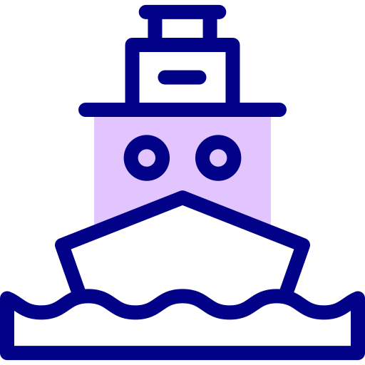 Boat Detailed Mixed Lineal color icon