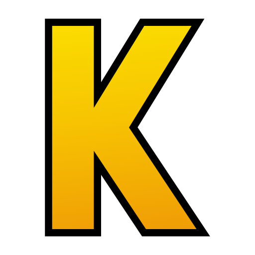 litera k Generic gradient lineal-color ikona