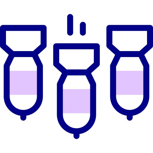 폭탄 Detailed Mixed Lineal color icon