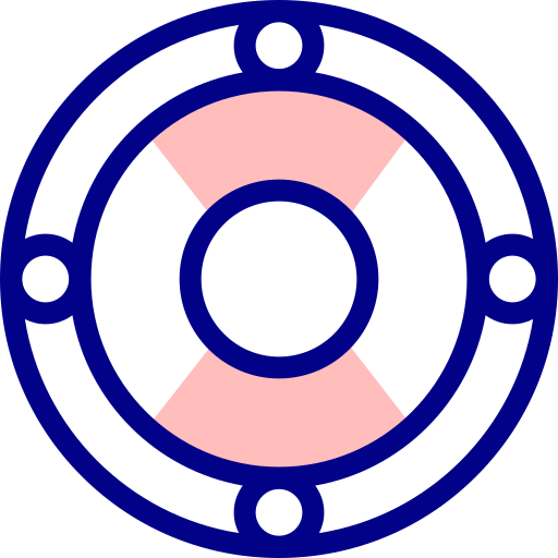 Спасательный круг Detailed Mixed Lineal color иконка