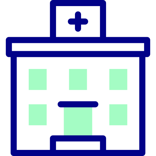 ziekenhuis Detailed Mixed Lineal color icoon
