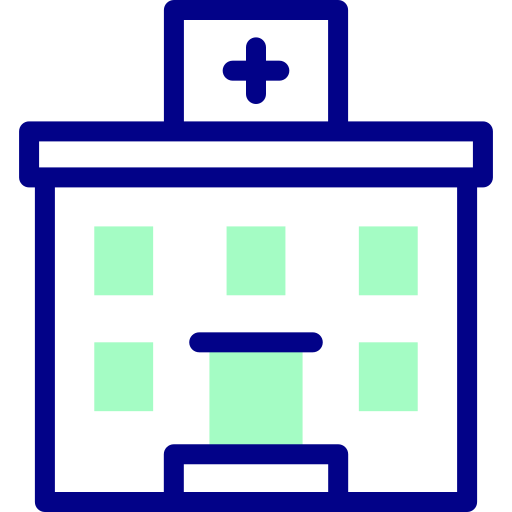 hôpital Detailed Mixed Lineal color Icône