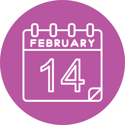 14. februar Generic color fill icon