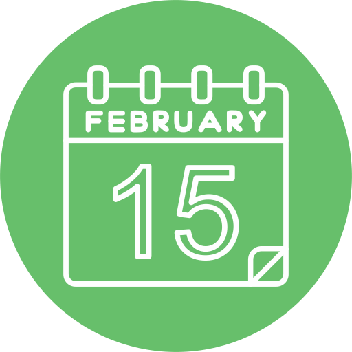 februar Generic color fill icon