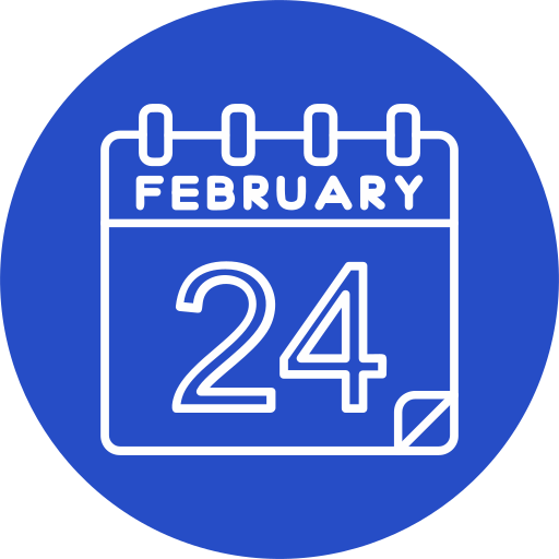februar Generic color fill icon