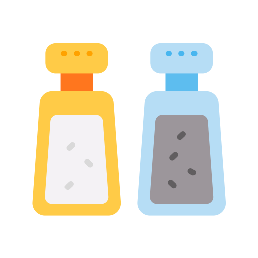 Salt and pepper Generic color fill icon