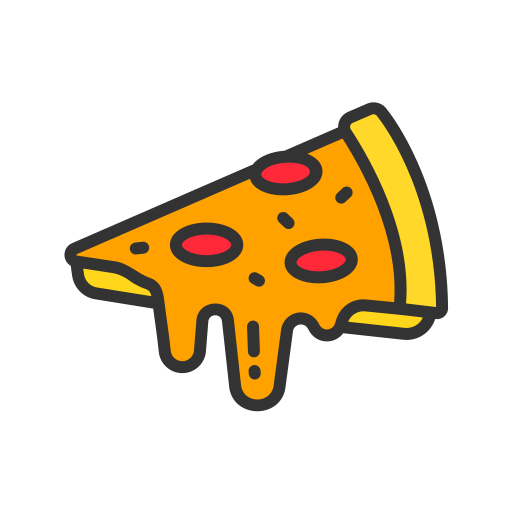 porción de pizza Generic color lineal-color icono
