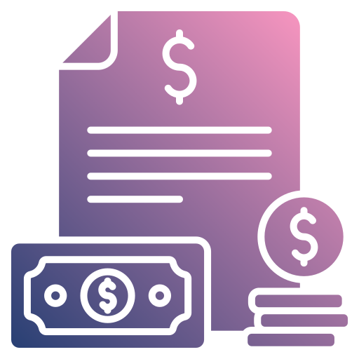 Financial statement Generic gradient fill icon