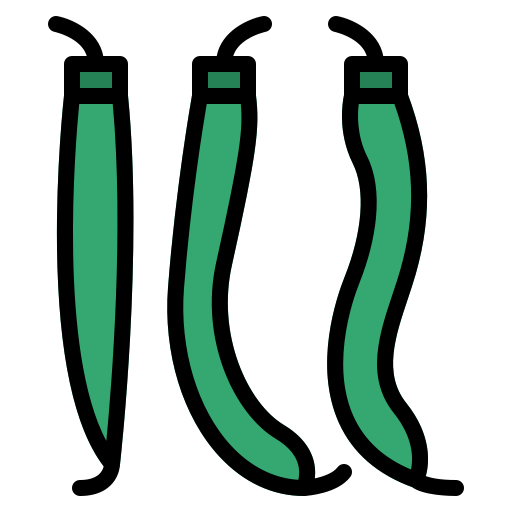 зеленая фасоль Generic color lineal-color иконка