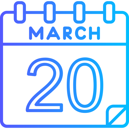 March Generic gradient outline icon