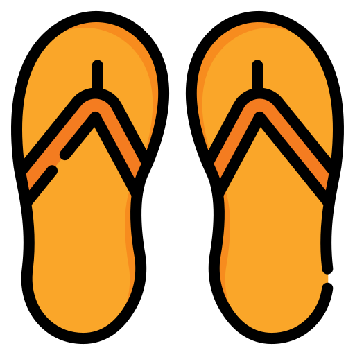 sandálias de dedo Generic color lineal-color Ícone