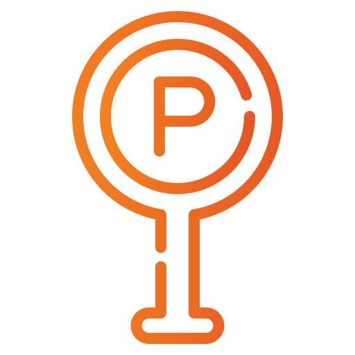 parkeren Generic gradient outline icoon