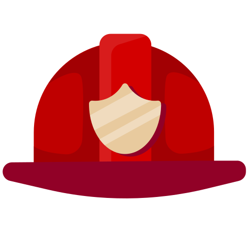 Шлем пожарного Generic color fill иконка