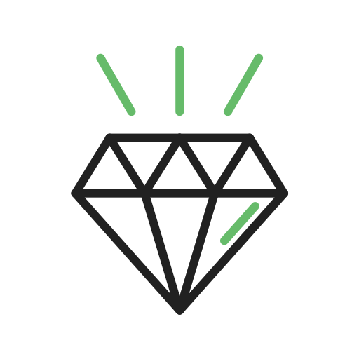 Diamond Generic color outline icon