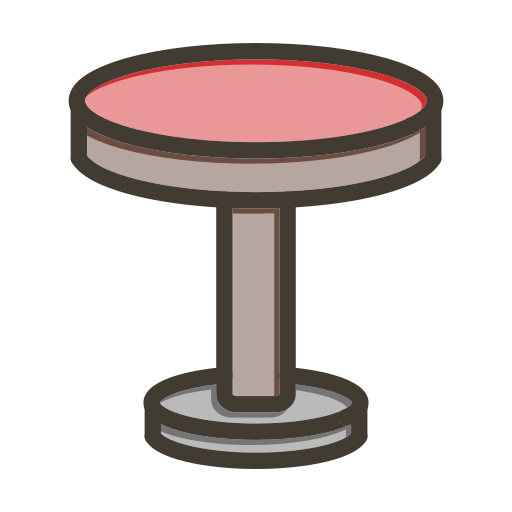 ラウンドテーブル Generic color lineal-color icon