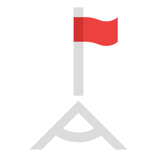 bandera de futbol Generic color fill icono