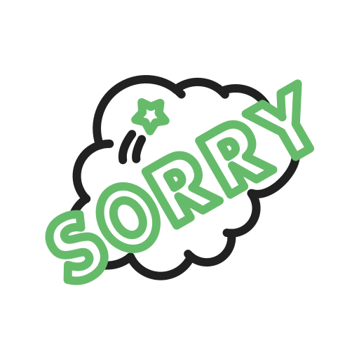 Sorry Generic color outline icon