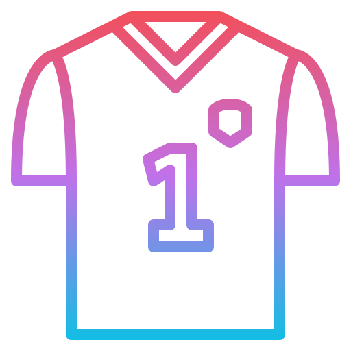 koszula sportowa Generic gradient outline ikona