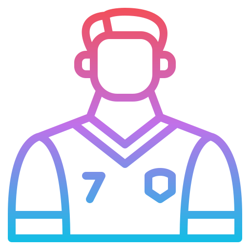 サッカー選手 Generic gradient outline icon