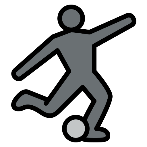 voetbalspeler Generic color lineal-color icoon