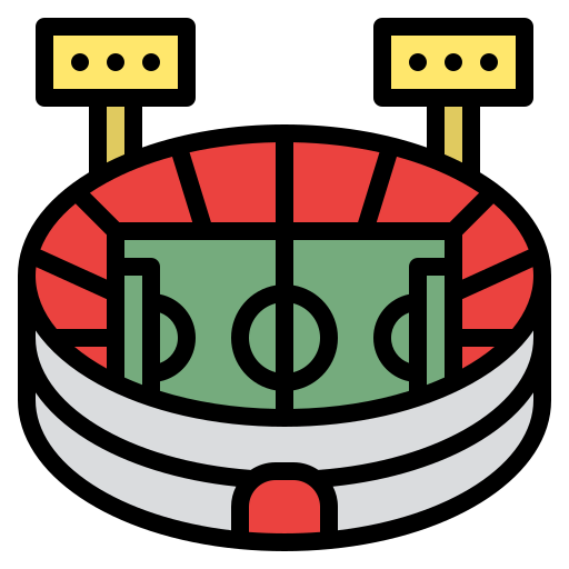 Stadium Generic color lineal-color icon