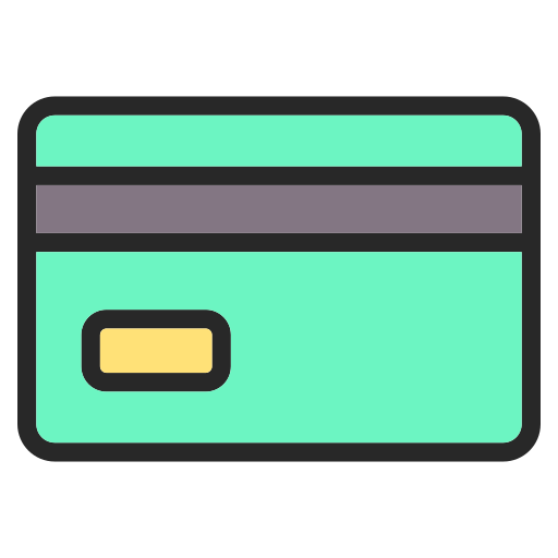 tarjeta de débito Generic color lineal-color icono