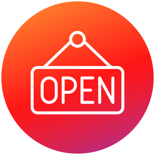 オープンサイン Generic gradient fill icon