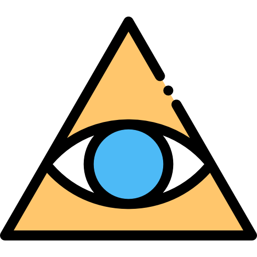 Eye Detailed Rounded Lineal color icon